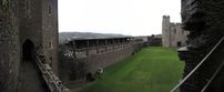 SX33178-82 Caerphilly Castle court yard in the rain.jpg